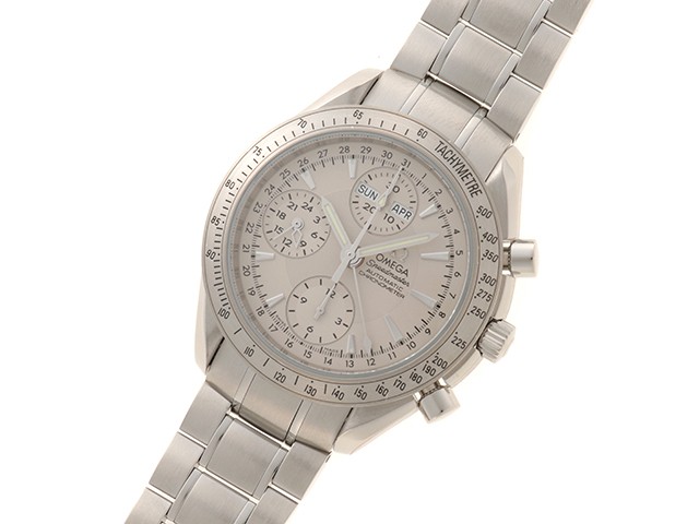 OMEGA Speedmaster Day-Date Triple Calendar Watch SS Auto 3221.30 Mens Watch Auth
