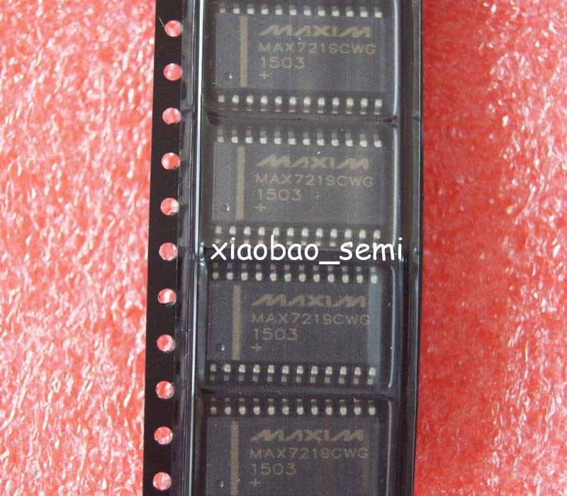 10pcs New MAX7219CWG MAX7219 SOP-24 DRIVER LED DISPLAY