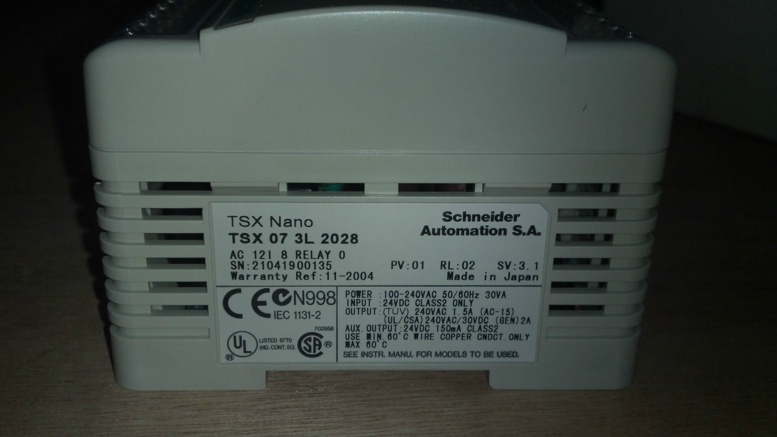 TSX073L2028 Schneider Nano TSX-07-3L-2028 / New in Original Packing Box