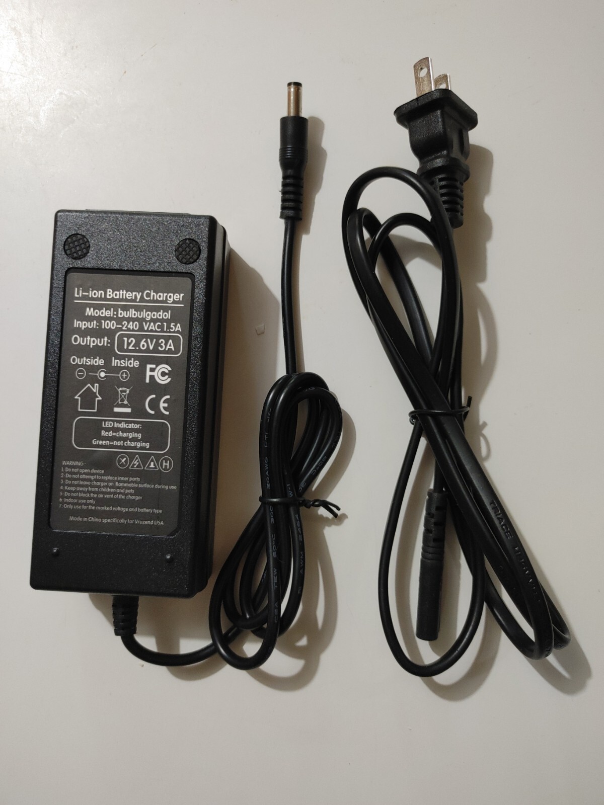 Lot of 15 new 12.6 volt 3 amp power supplies 5.5 x 2.1 mm DC barrel connector