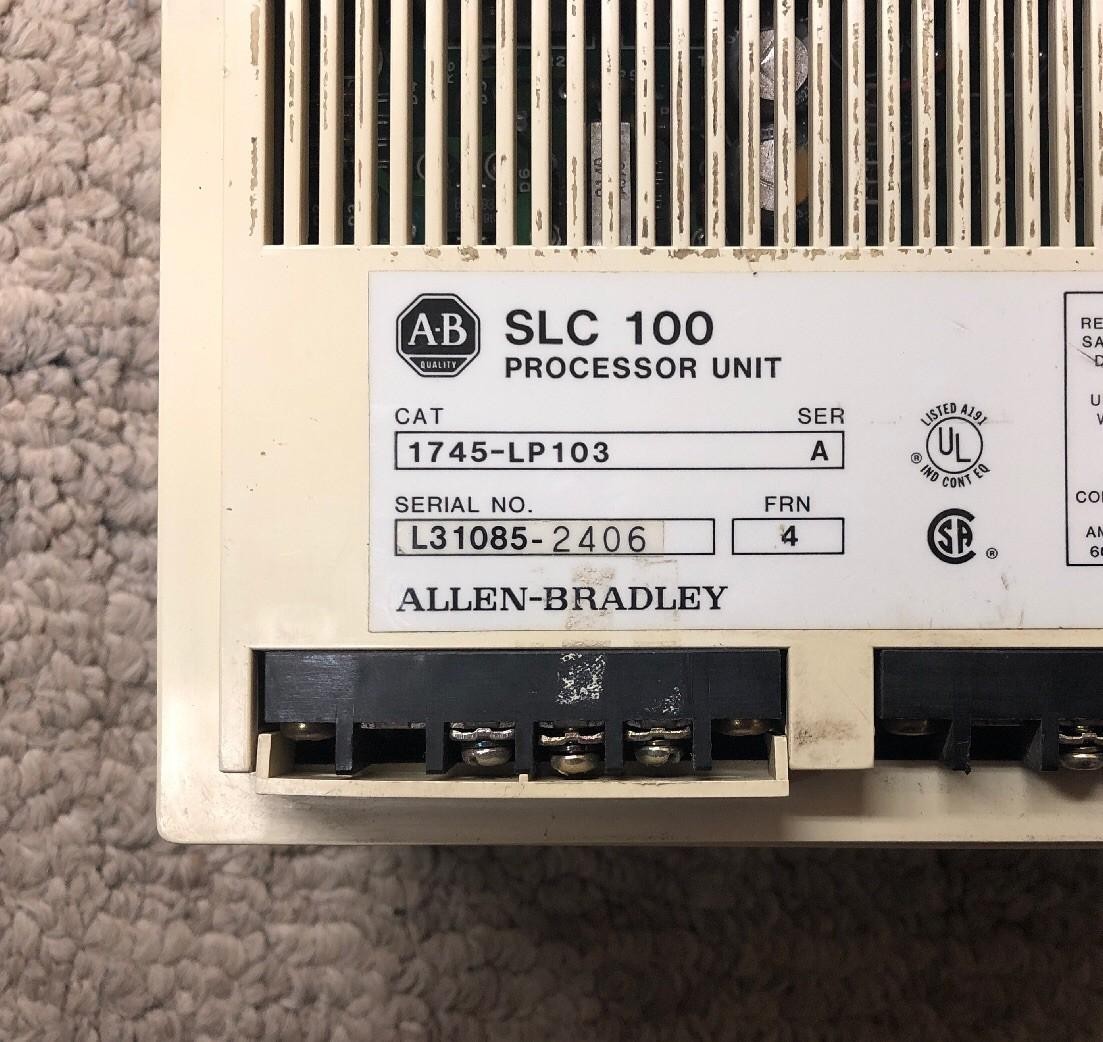 Allen-Bradley 1745-LP103 SLC 100 Programmable Controller PROCESSOR UNIT Series A