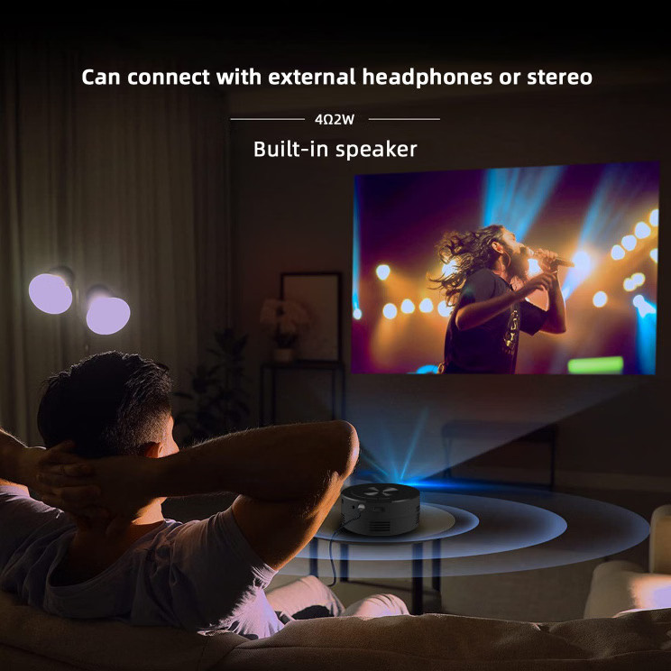 Yt200 Mini Projector Portable Lcd Video Movie Multimedia Player Led Beamer Proje