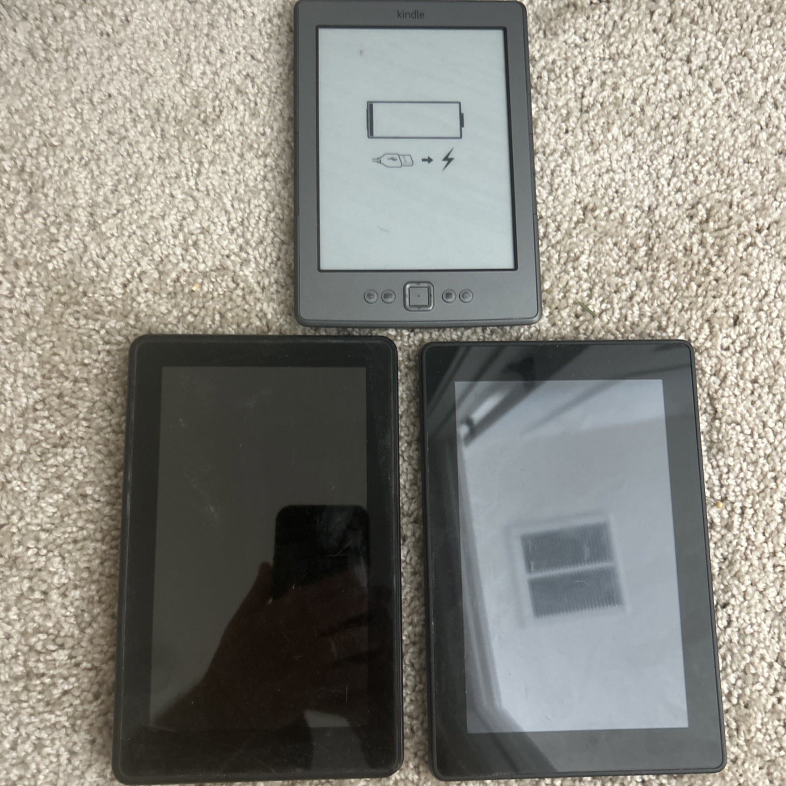 Amazon Kindles Lot Of 3 Untested