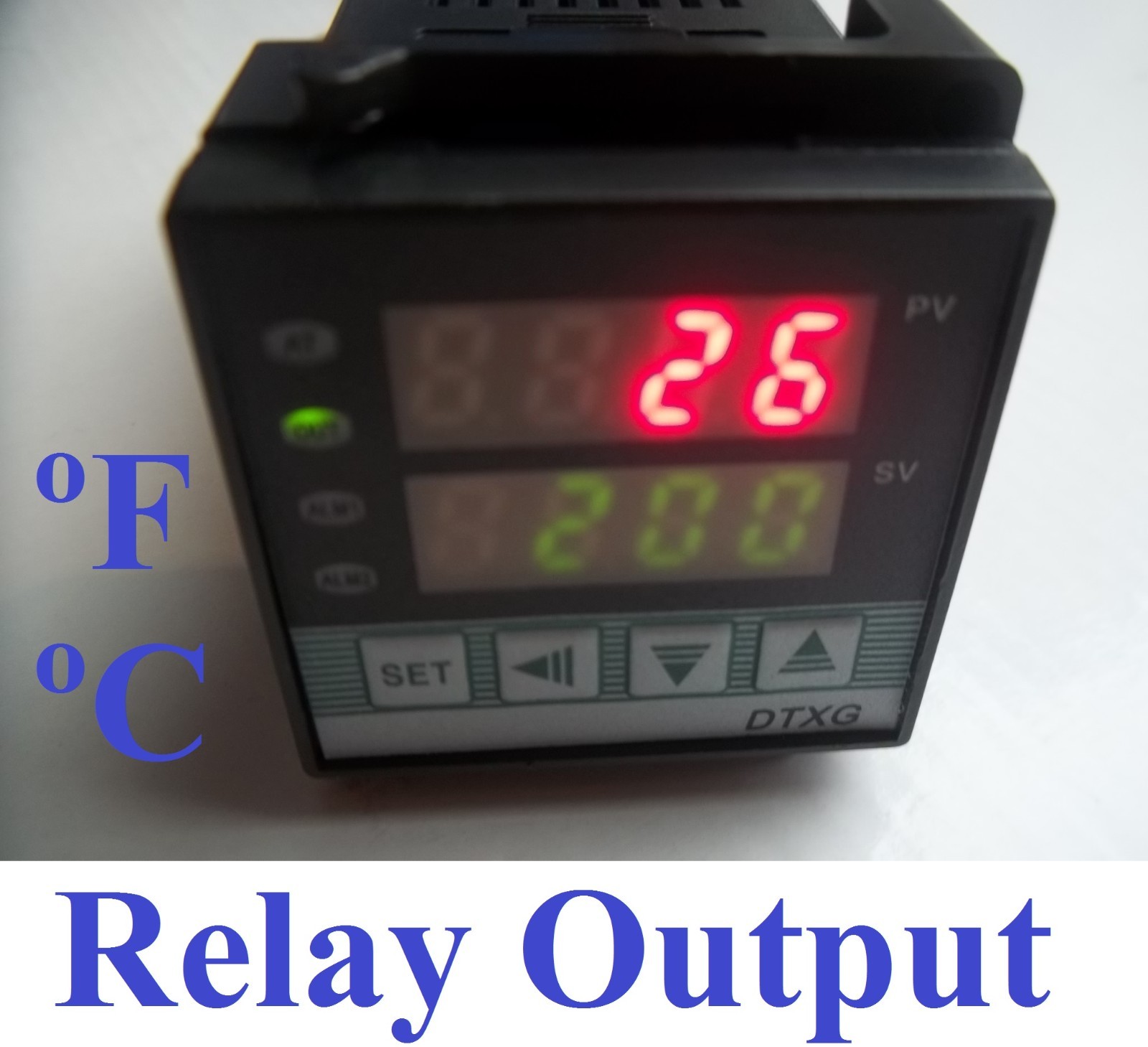 Dual Digital PID Temperature Controller Kiln Furnace Oven +Thermocouple Relay In