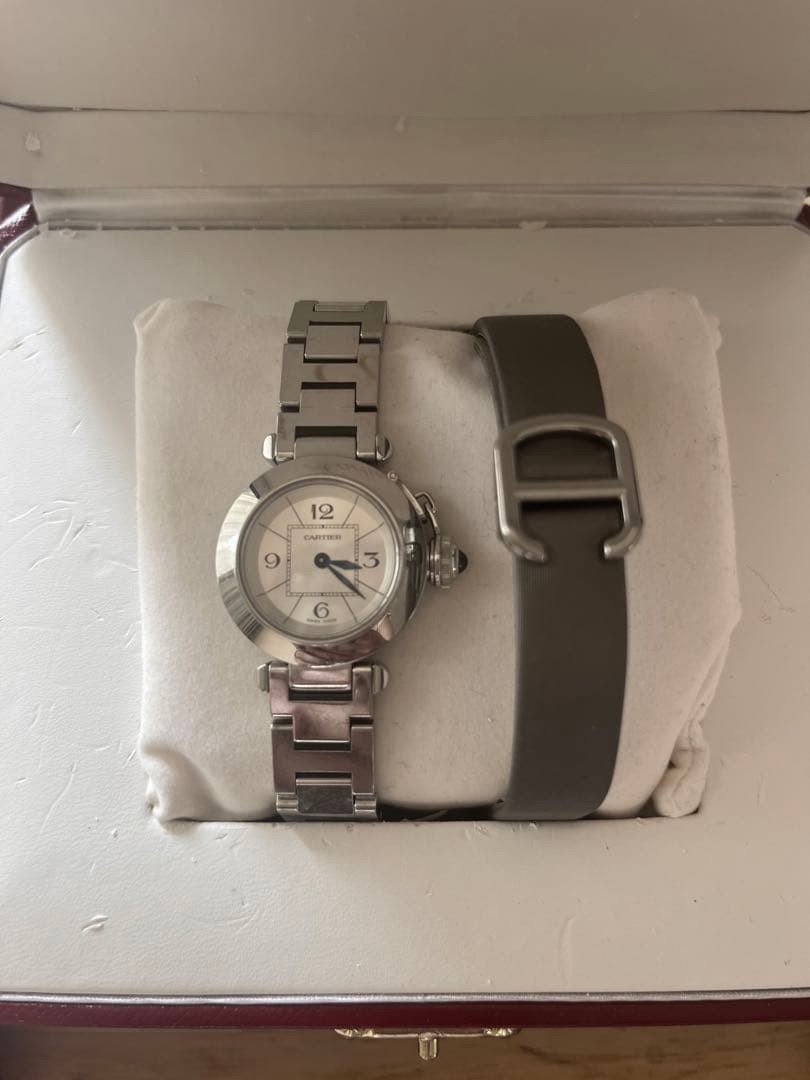 Cartier Watch Miss Pasha Silver Auth Women’s Accessory Battery Replaced w/Boxed