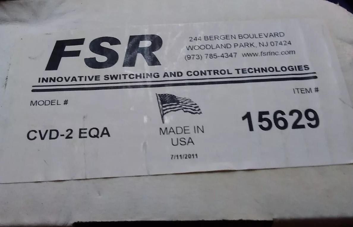 FSR CVD-2EQA Video and Stereo Audio Distribution Amp NEW NO BRACKET