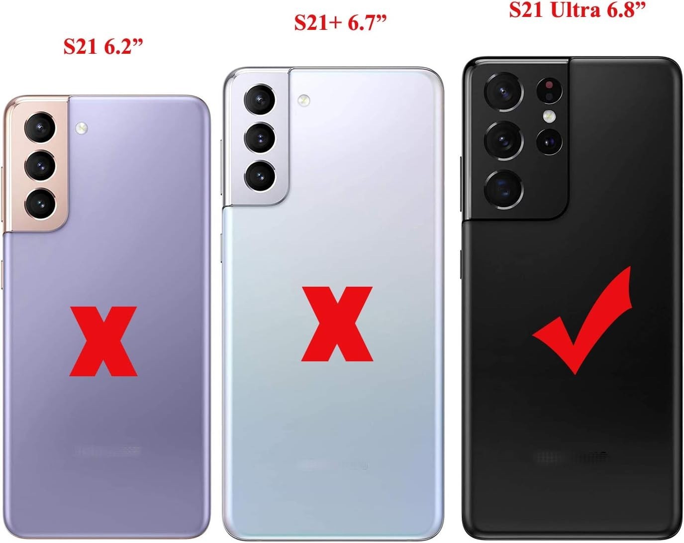 Galaxy S21 Ultra Rear Panel Back Glass Door Cover Replacement for Samsung Galaxy