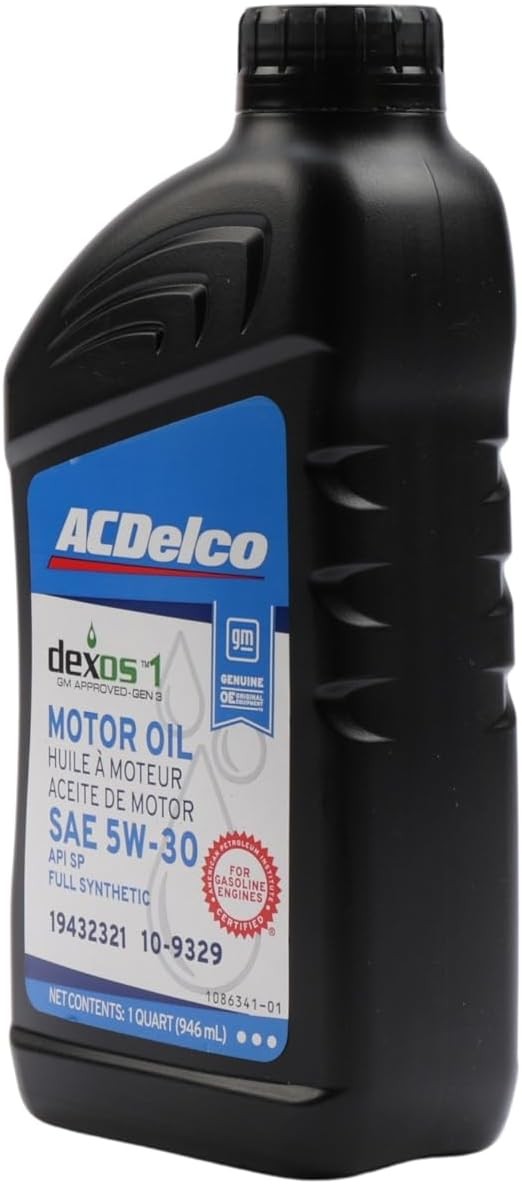 ACDelco GM Original Equipment 10-9329 (19432321) dexos1� GEN 3 Full Synthetic 5W