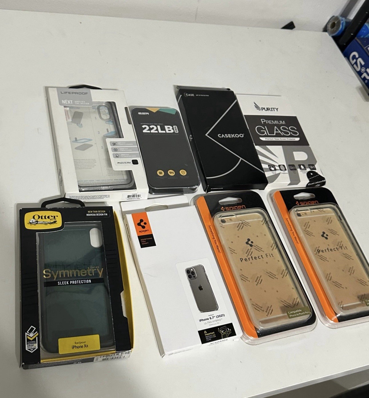 LifeProof NEXT, Spigen, ESR, Casekoo iPhone cases + Purity 9H tempered glass