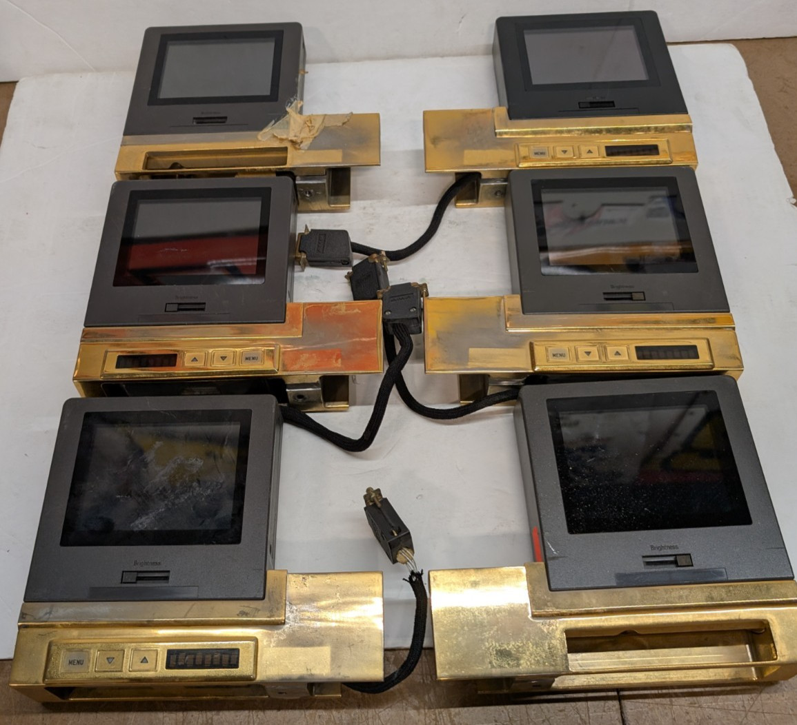 Lot of 6 DPI Labs Lite Touch Model 9500 CMS Screens Displays from Business Jet