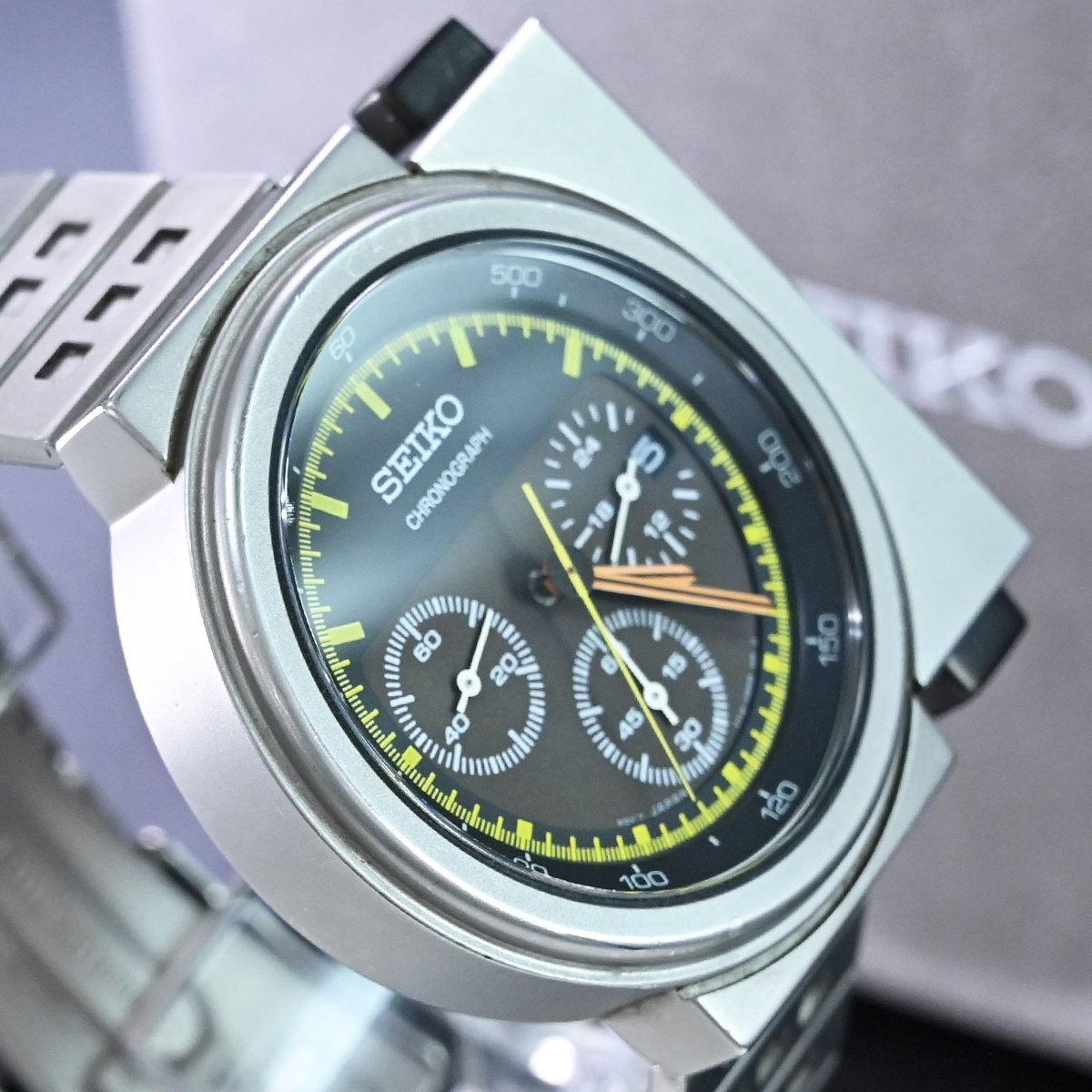 Seiko Alien 2 Giugiaro 7T12-0BL0 Men’s Watch Box Round Date Dial Chronograph