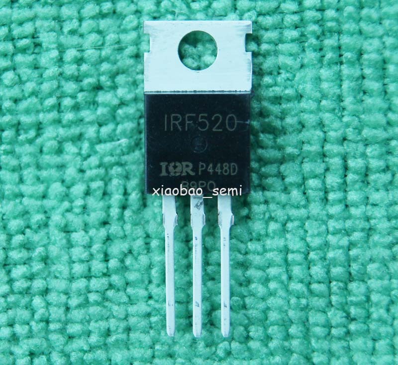 25pcs New IRF520 IRF520N Power MOSFET N-Channel IR TO-220
