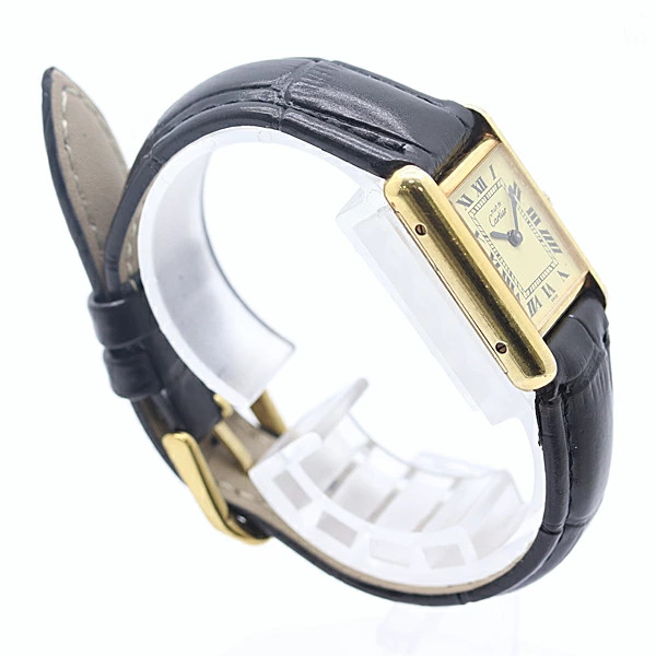 Cartier Must Tank SM 3214897 SV925 Manual Winding Ladies Watch Booklet Card