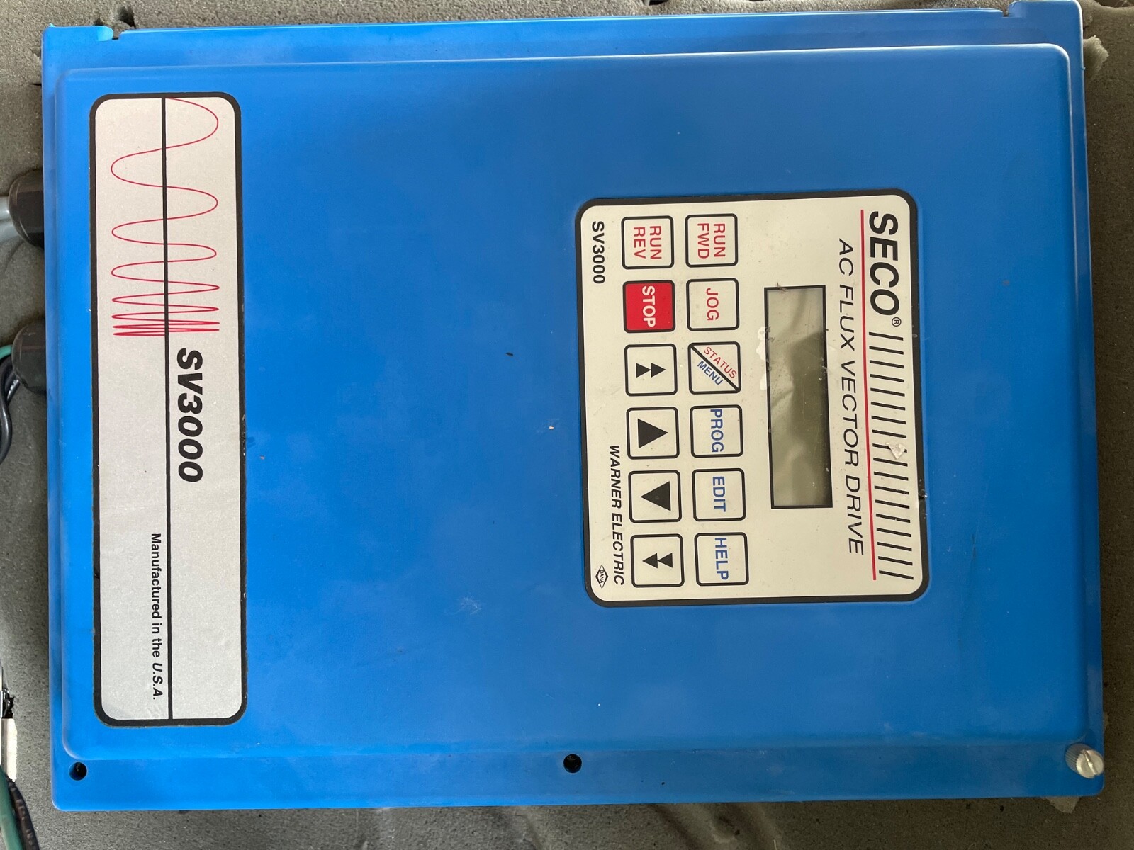 Seco AC Flux Vector Drive SV3000 with motor. 