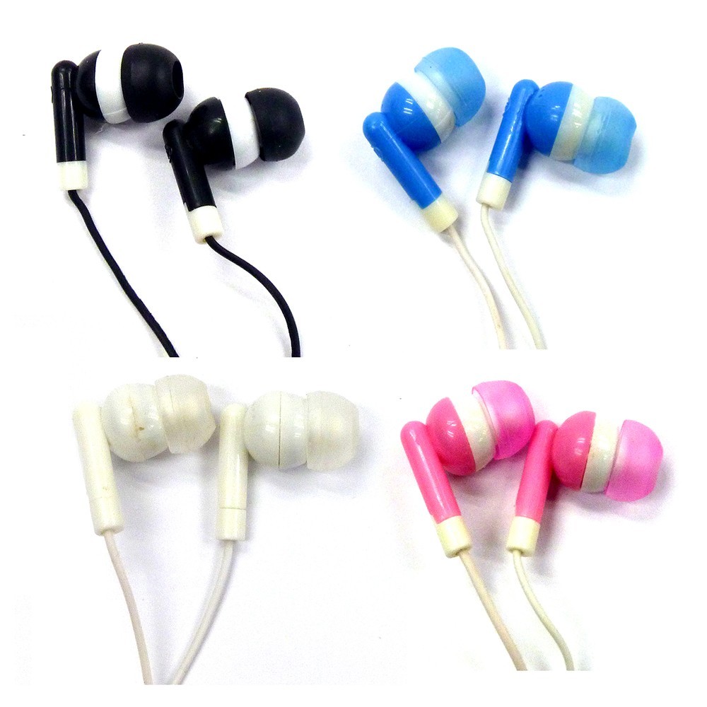 24 pc Wholesale Lot Stereo Earbuds Headphones Earphones Digital Sound Silicone