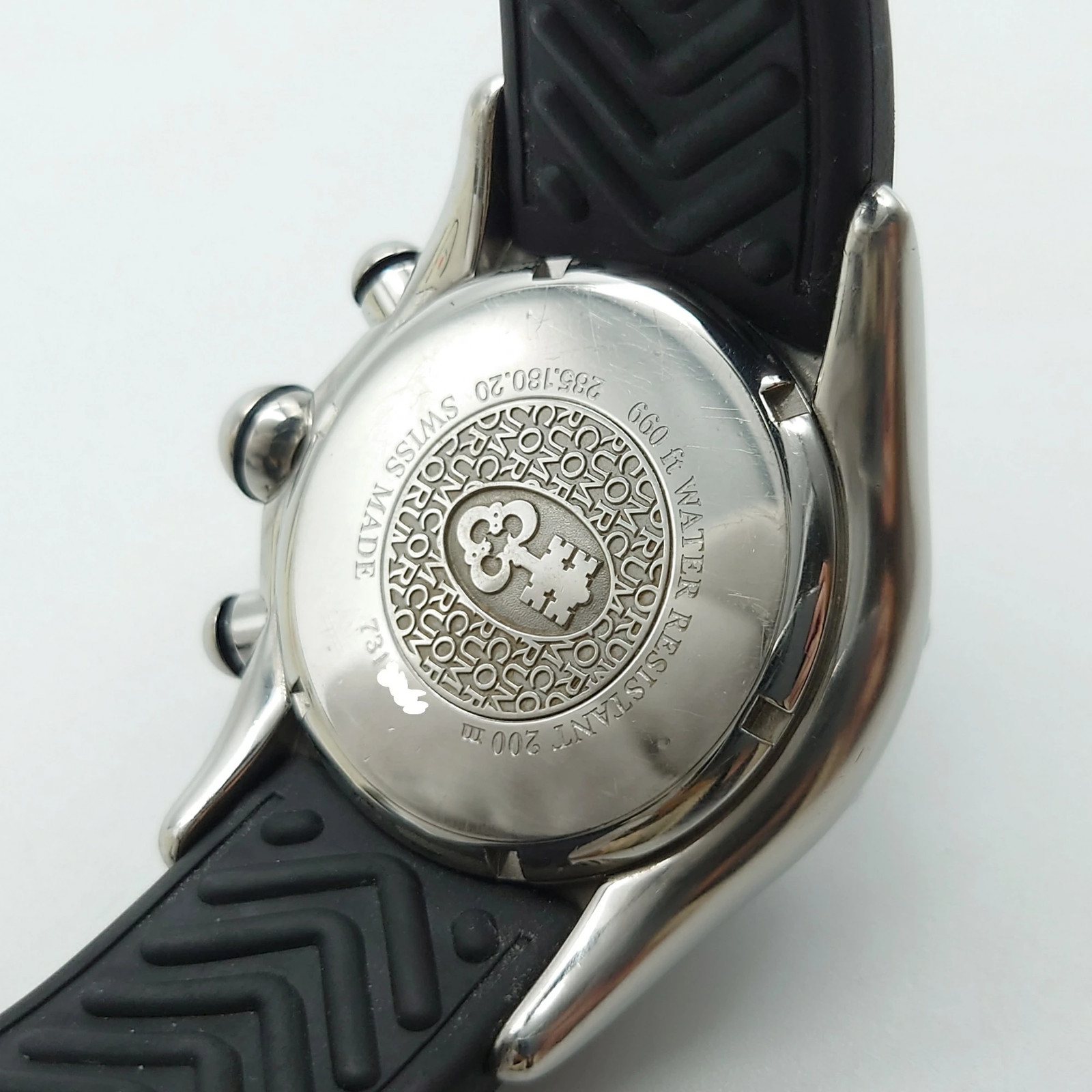 CORUM Wristwatch Bubble Chronograph Automatic Black Dial color Men’s