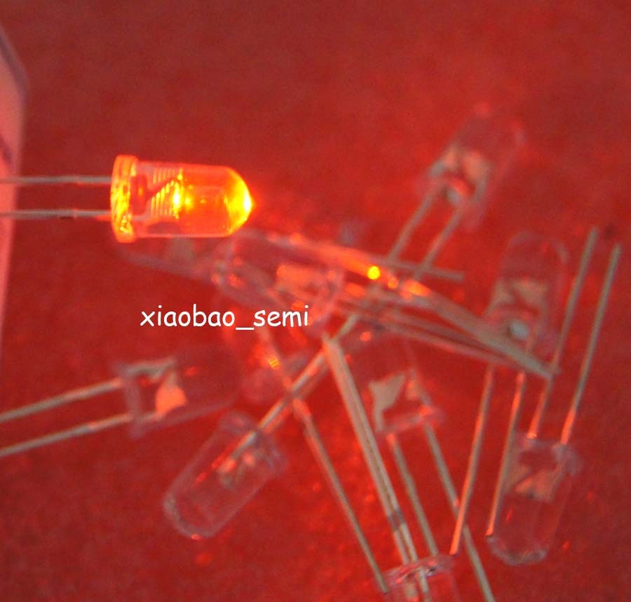 1000PCS Red Superbright LED Light Water Clear 5mm Round