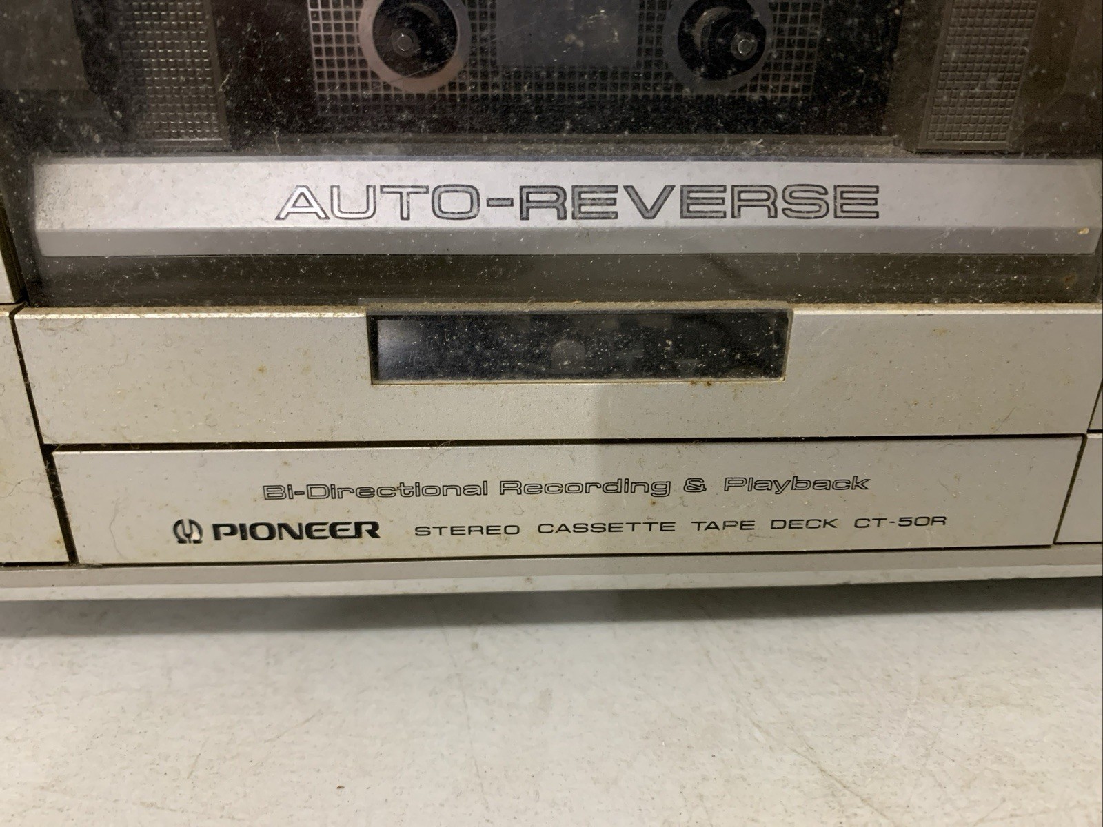 Pioneer CT-50R Bi-Directional Stereo Cassette Tape Deck 1983-1985 – POWERS ON