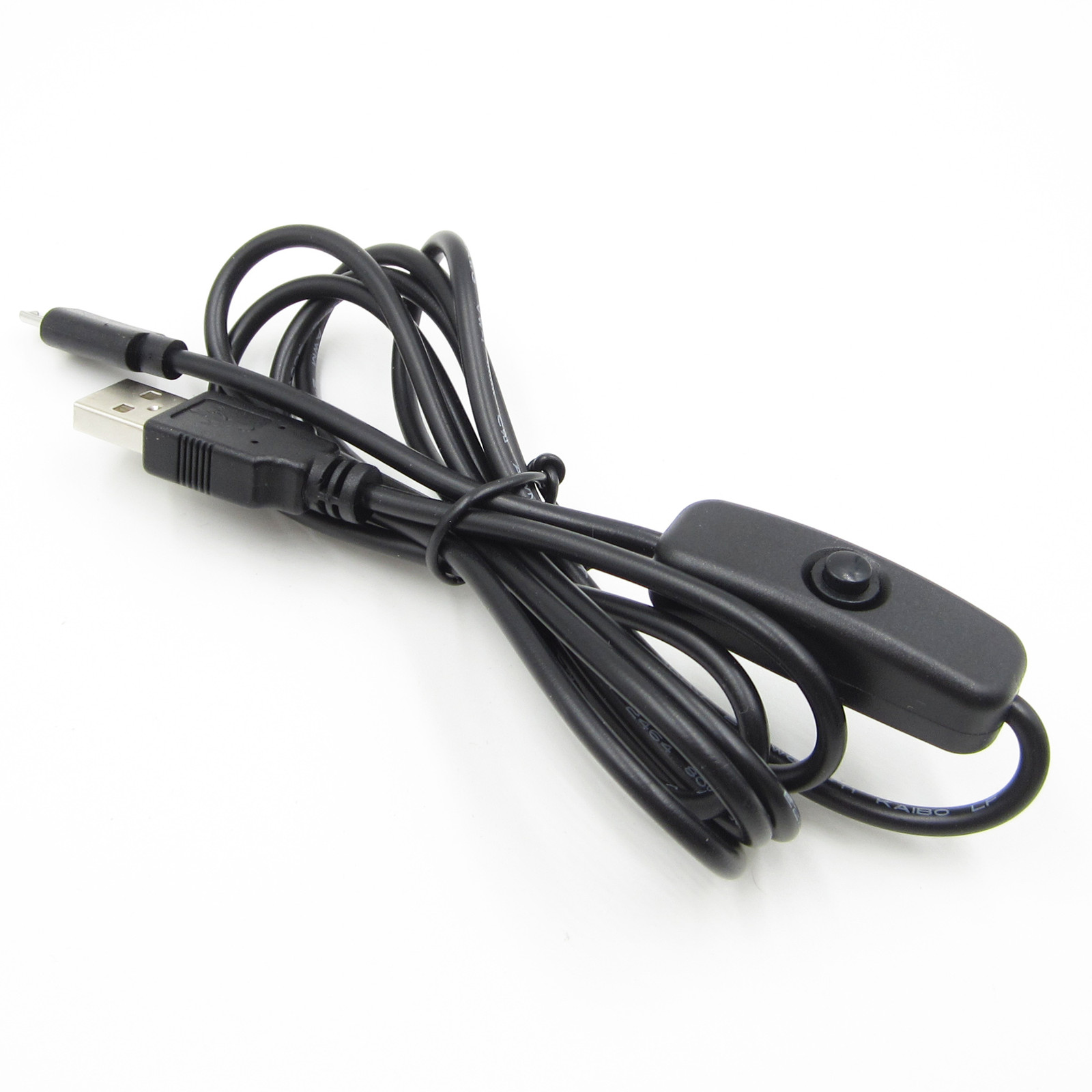 USB to Micro USB with ON/OFF Button Switch Charger Power Cable