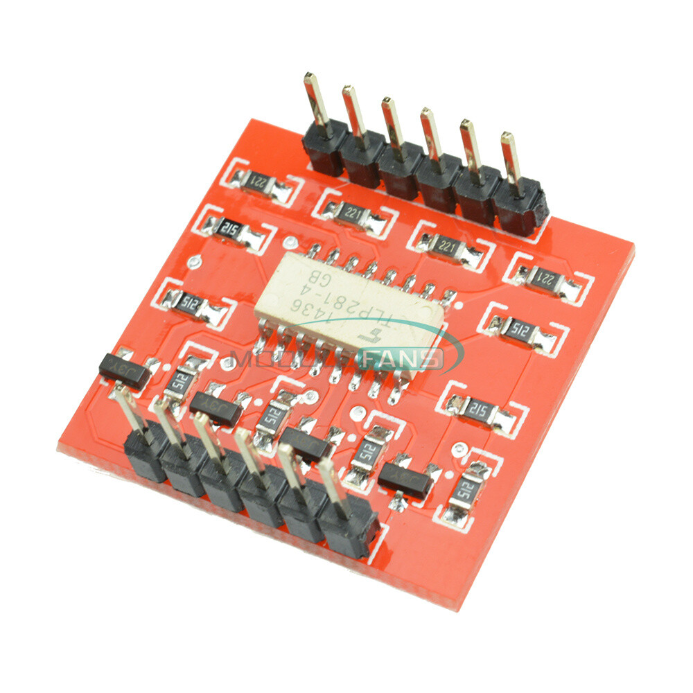 4-Channel Opto-isolator IC Module Arduino Low &High level Expansion Board TLP281