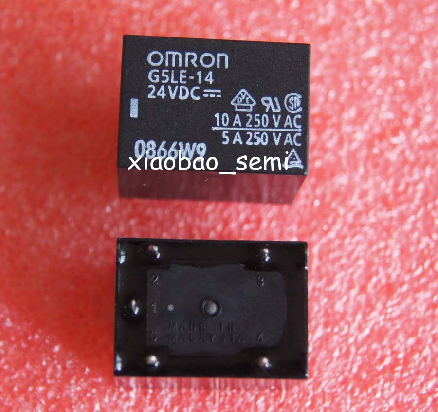 10PCS G5LE-14-24VDC G5LE-14-DC24V ORIGINAL OMRON