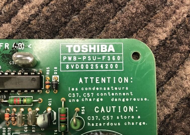 Toshiba e-Studio 450 Printer Power Supply Board 8VD00254200 PWB-PSU-F360