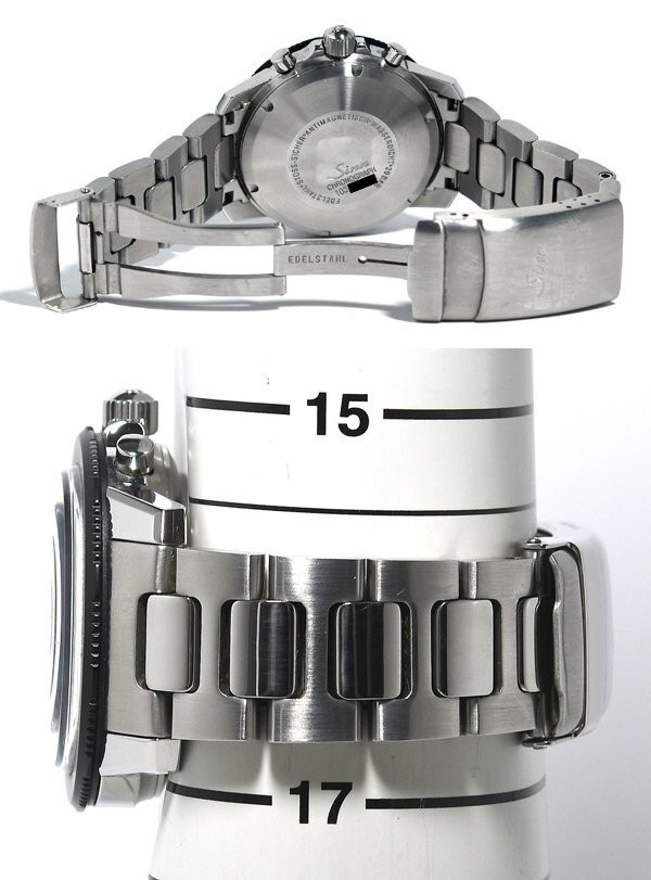 Sinn Watch Instrument 103.B.SA.AUTO Chronograph Automatic Black Dial Wristwatch