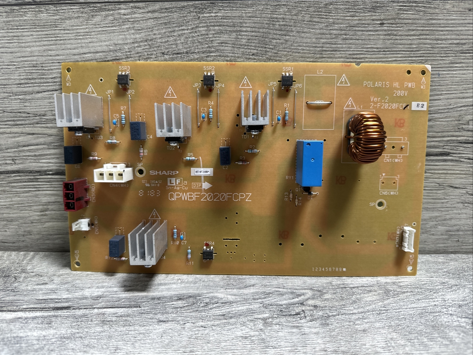 SHARP POWER SUPPLY BOARD GEMINI 100V QPWBF2020FCPZ FOR MX6580N #N13-1