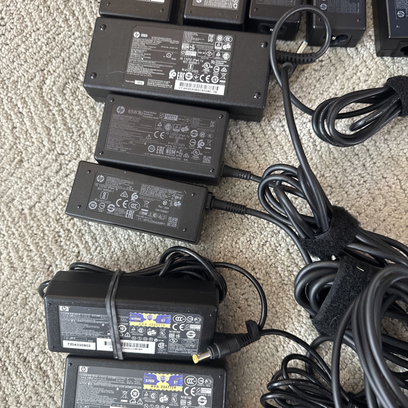 Lot of 39 HP AC Adapters. Multiple Models. Some Used Some New. Listing Untested