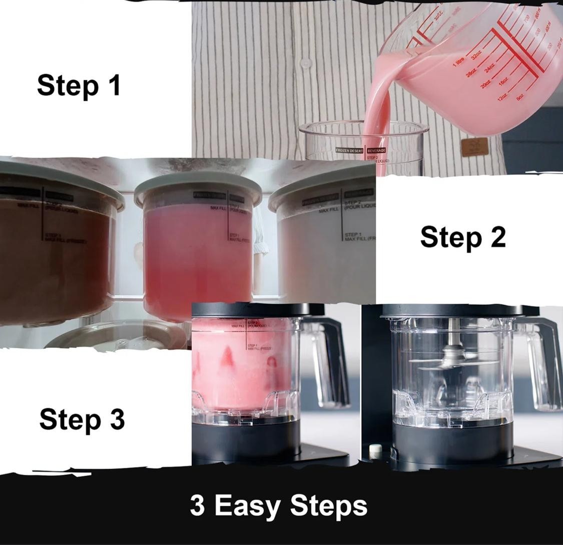 Food Genie: Dessert Station – Black – 11-In-1 Ice Cream & Frozen Treat Maker