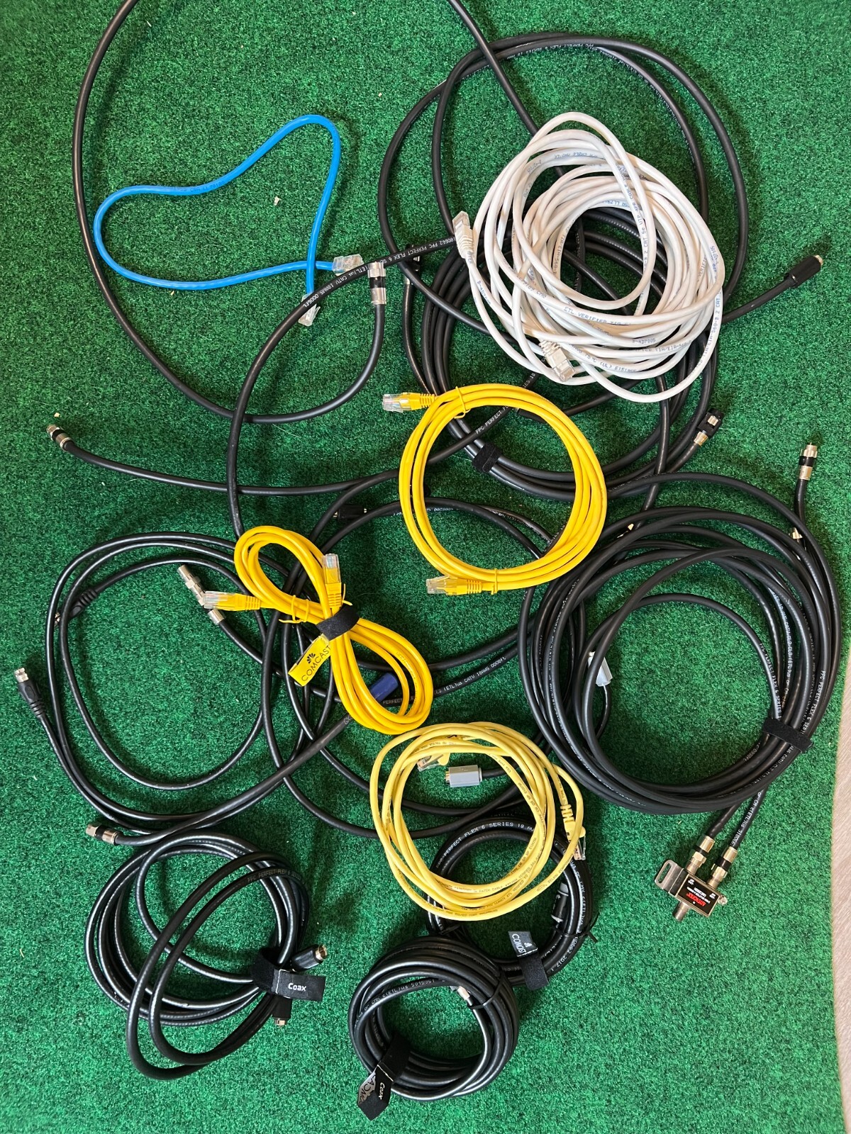 Coaxial & Ethernet Cables – multiple sizes sold as a package!