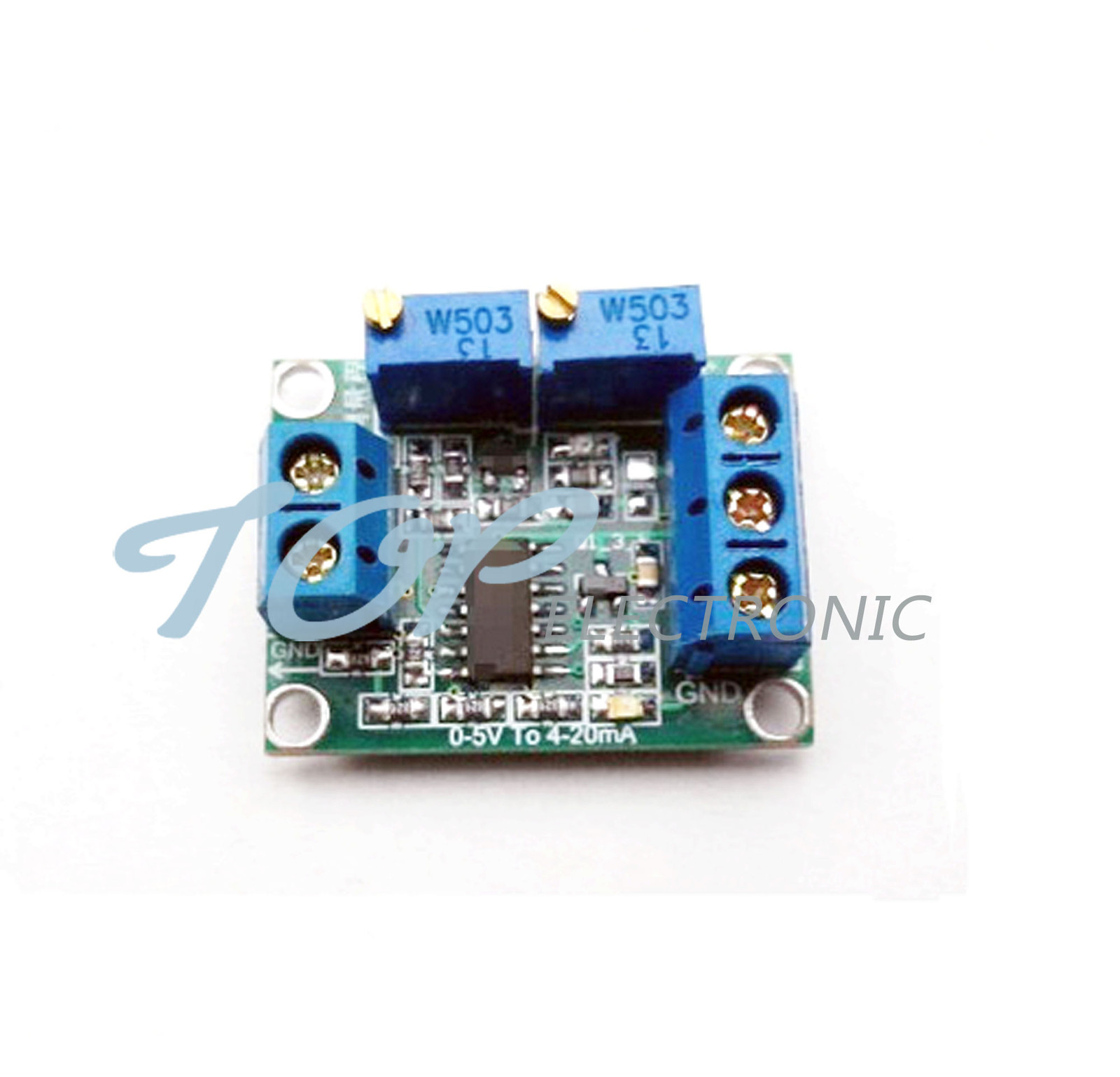 Voltage to Current Signal Transmitter 0-3.3/5/10/15V to 4-20mA Linear conversion