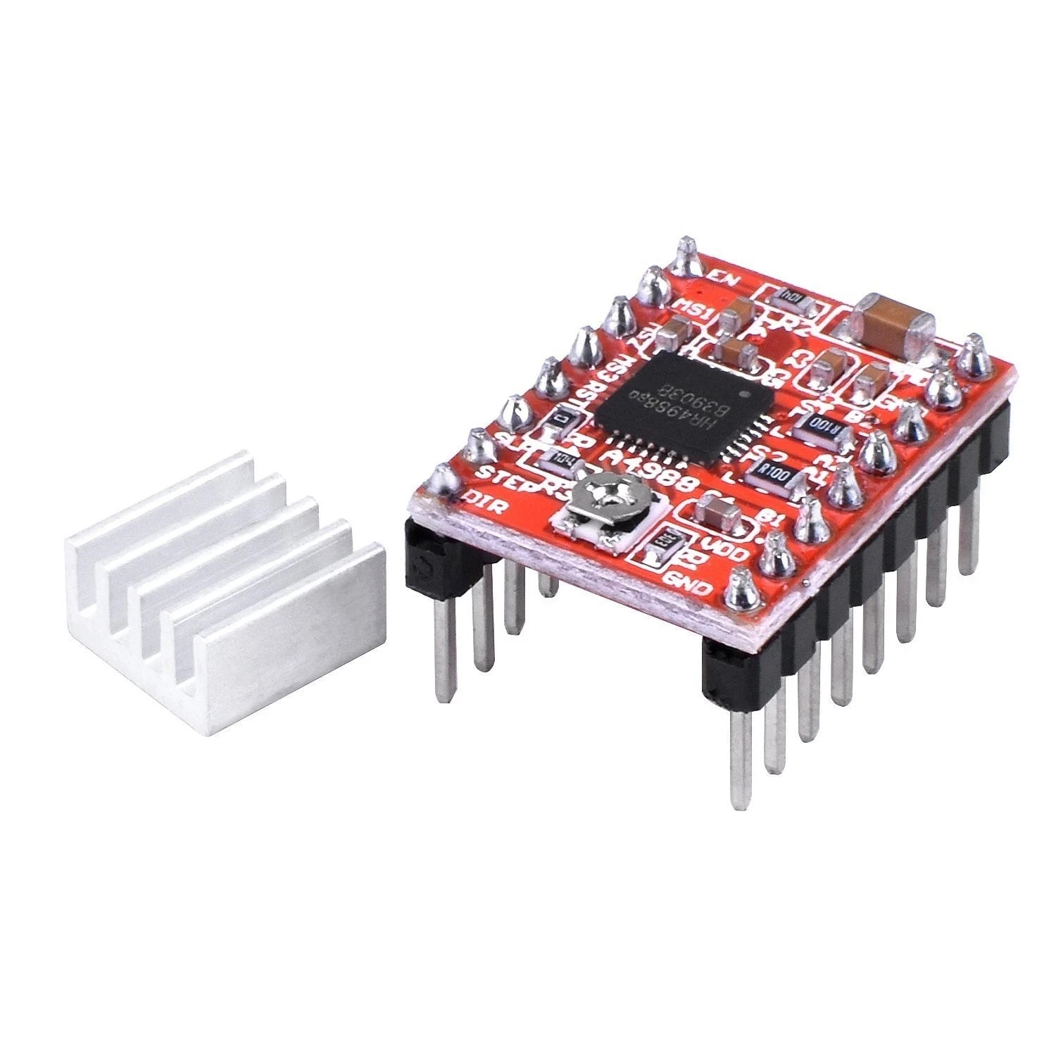 ShillehTek Original A4988 Motor Driver (with Heatsink,1.5A) for 3D Printers