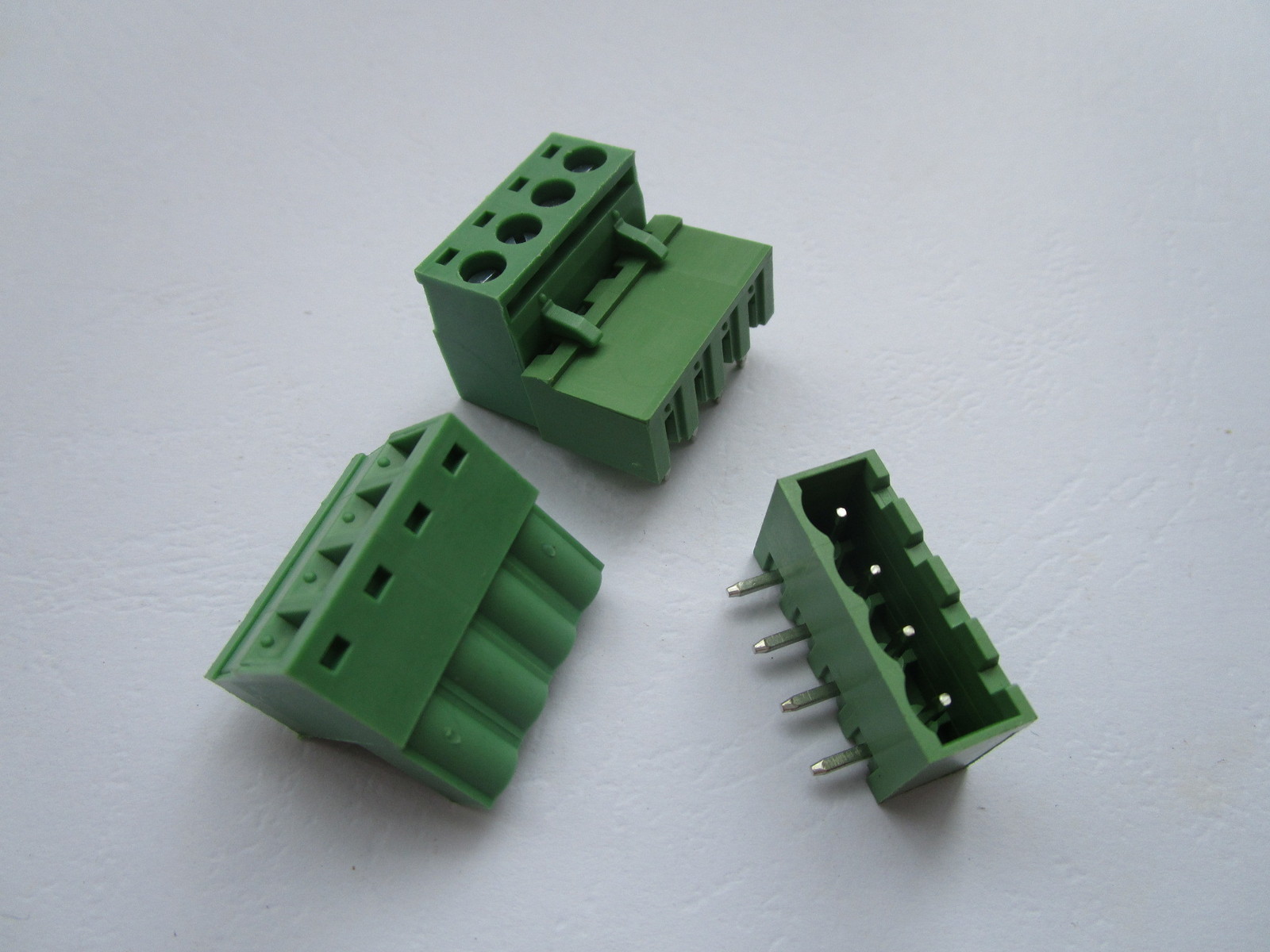 30 pcs Close Angle 4pin 5.08mm Screw Terminal Block Connector Pluggbale Type New