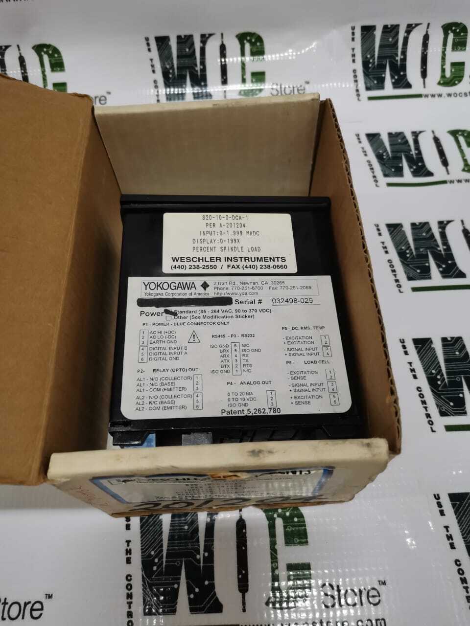 820-10-0-DCA-1 820-00-0-DCV4/M YOKOGAWA UNIVERSAL DIGITAL METER SL NO 032498-029