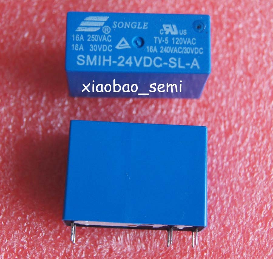 2PCS SMIH-24VDC-SL-A 24VDC ORIGINAL SONGLE Relay 6PIN