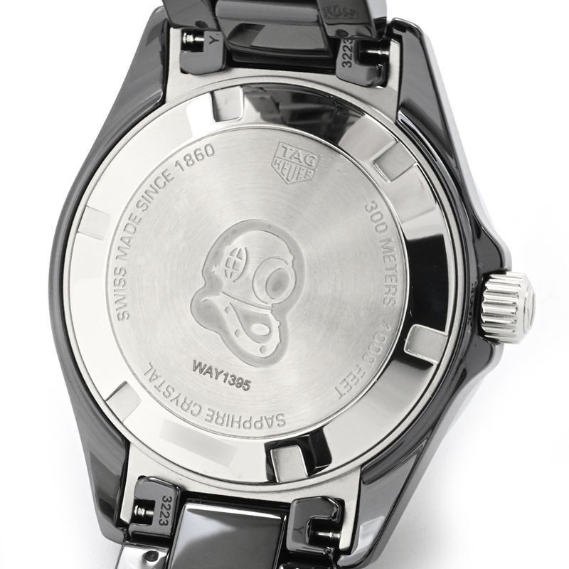 TAG Heuer Ladies Aquaracer WAY1395.BH0716 Black Ceramic Diamond Quartz Watch