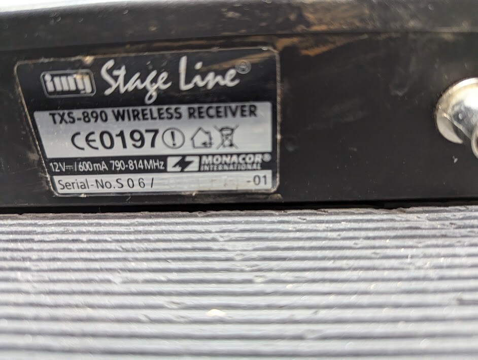 IMG Stageline TXS-890 Wireless Receiver – Used, Working, Scratched