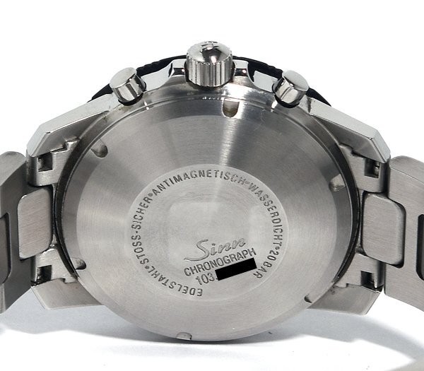Sinn Watch Instrument 103.B.SA.AUTO Chronograph Automatic Black Dial Wristwatch