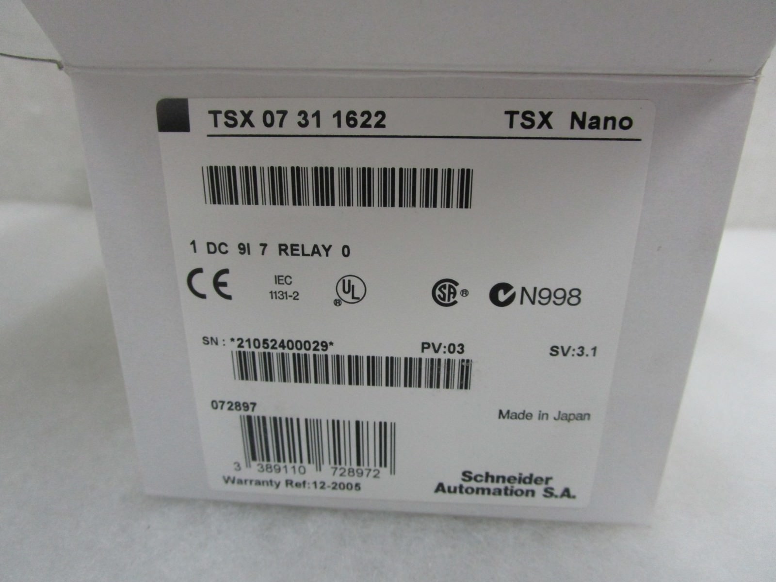 TELEMECANIQUE TSX07311622 New in Original Packing Box