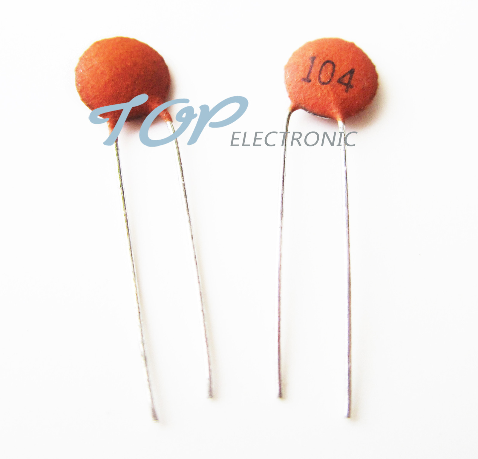 500Pcs 100nF 0.1uF 104pF 50V Ceramic Disc Capacitors DIP top