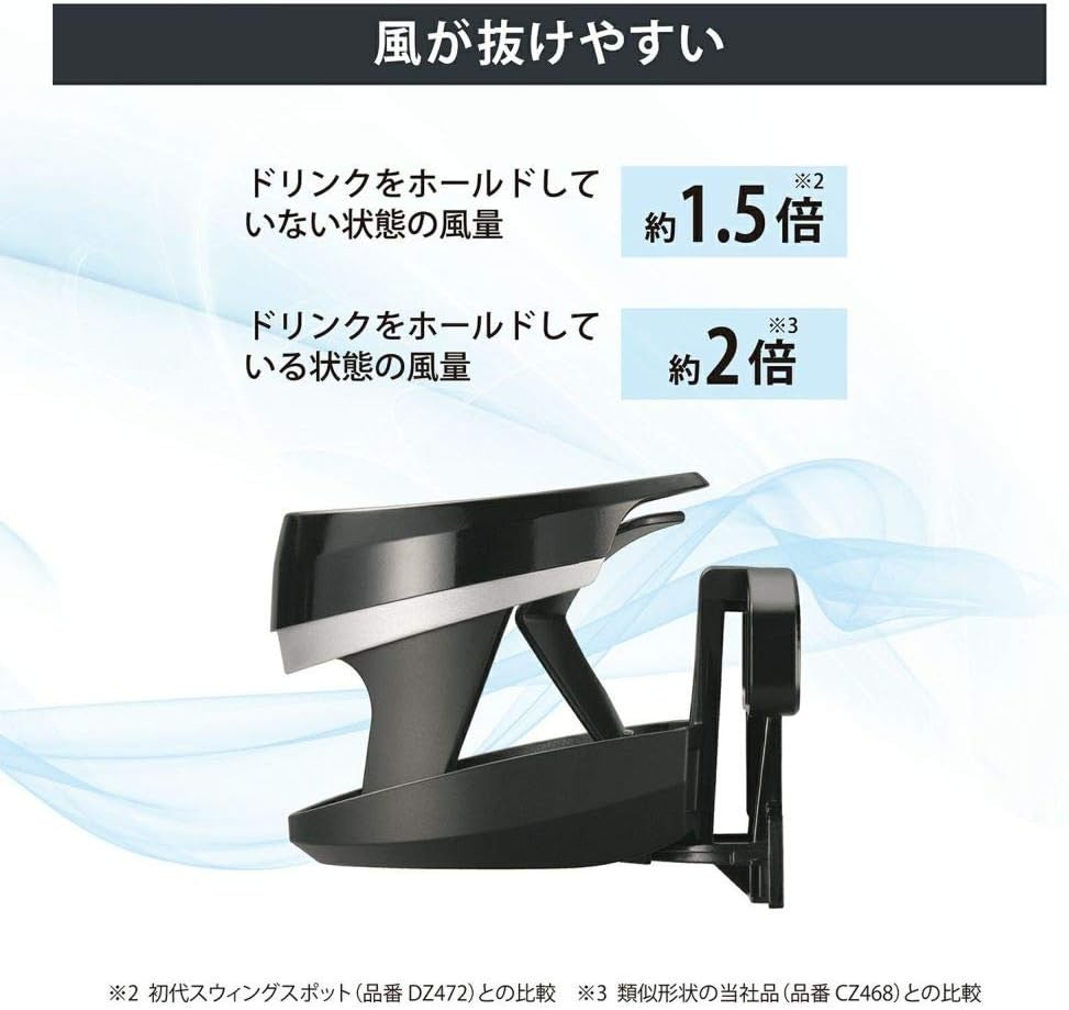 CARMATE Car Drink Holder 3-Stage Movable Swing Spot Air Conditioner Mount D