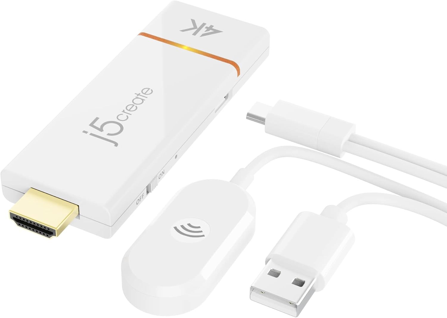 j5create ScreenCast 4K Wireless Adapter AirPlay Miracast Chromecast