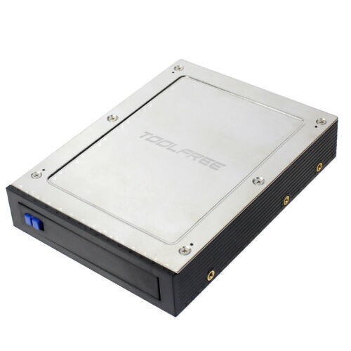 SATA III Tray-Less Mobile Rack 2.5″ Internal Floppy Bay for HDD SSD Hard Drive