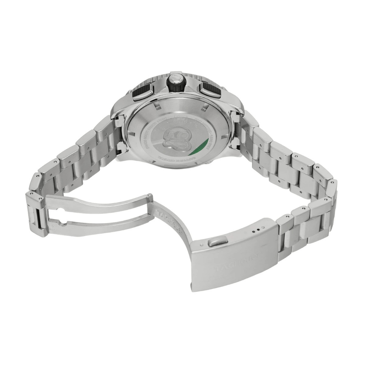 TAG HEUER Watch Aquaracer Calibre 16 Chronograph Stainless Steel Black Men’s