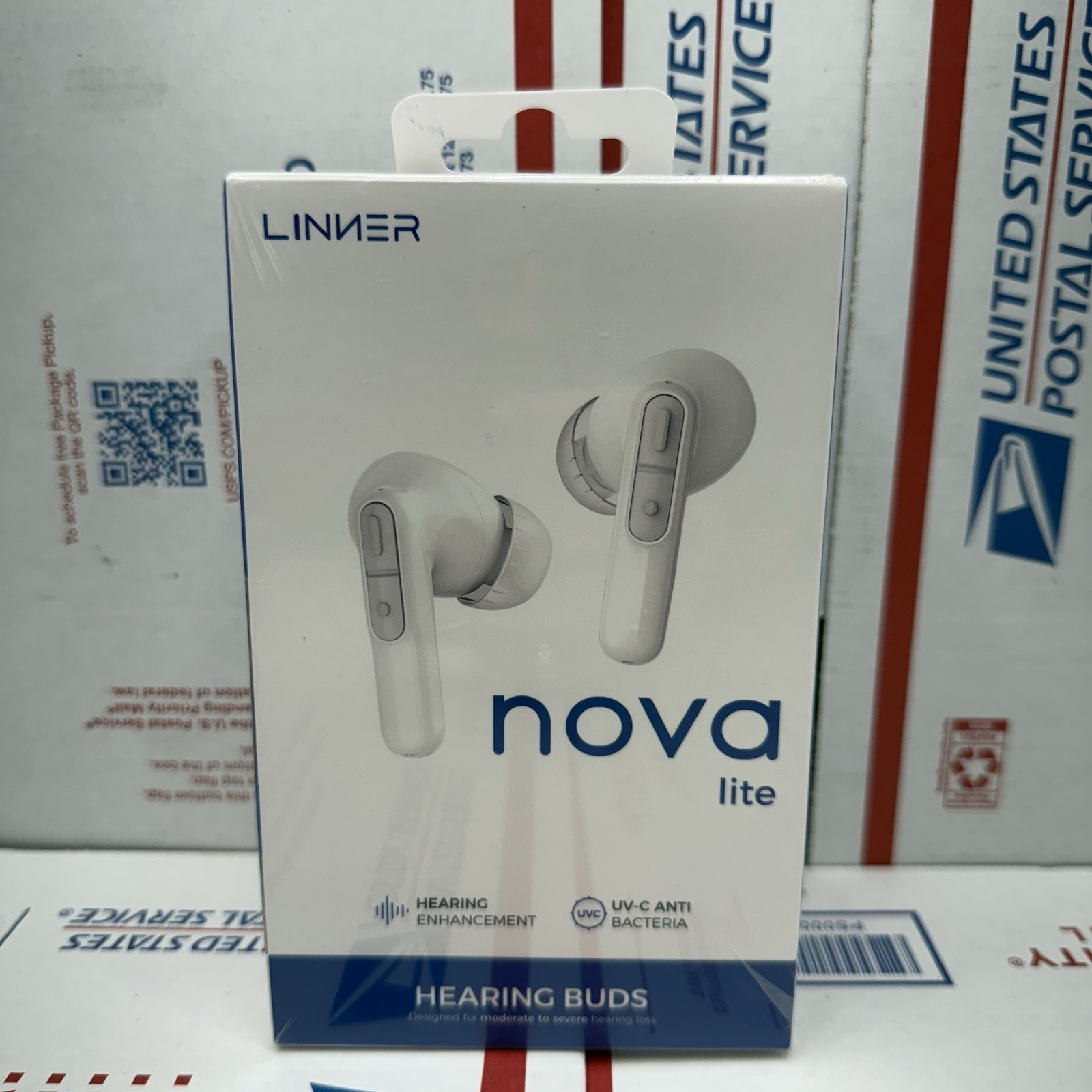 Linner Nova Lite Noise Canceling Bluetooth Hearing Buds Aids Enhancement UV-C