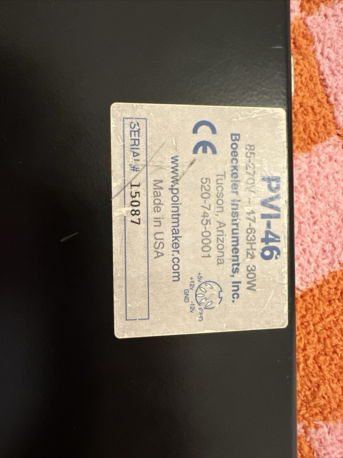 Pointmaker PVI-46 Boeckeler Instruments VGA Video Annotation Deck w Power Supply