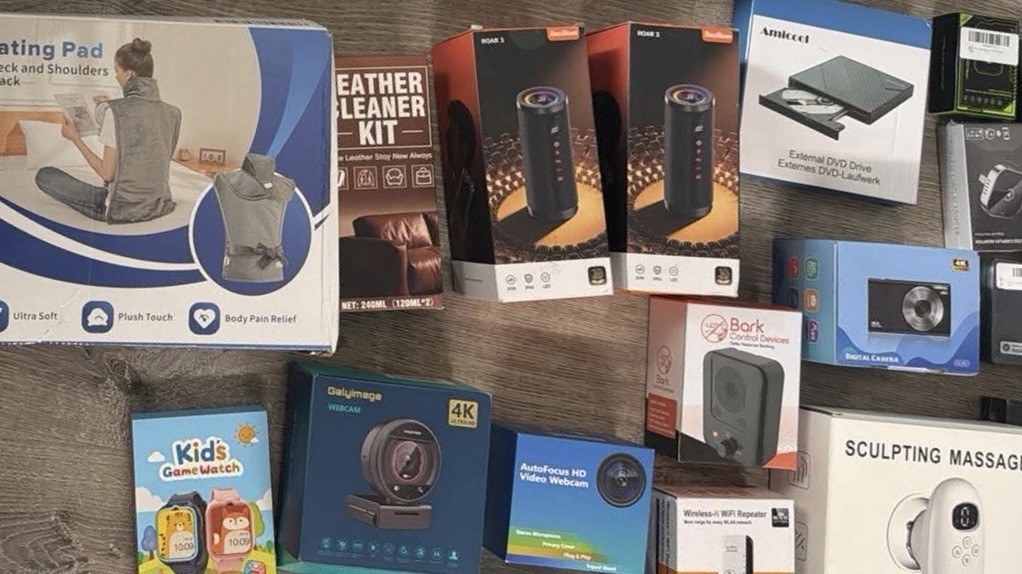 Amazon Bulk Merchandise Mystery Box – Mixed Retail Inventory Up To 10 Items