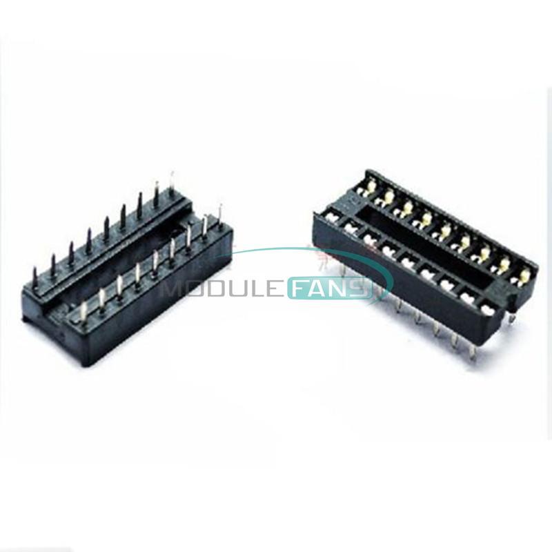 10PCS 18-Pin DIL DIP IC Socket PCB Mount Connector NEW High quality