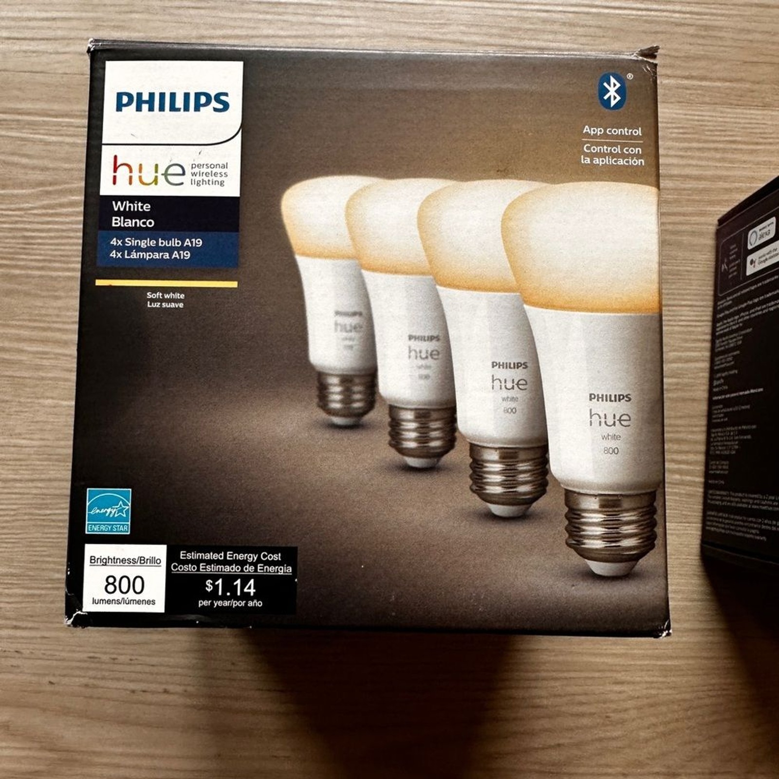 Philips Hue Smart Lighting Bundle A19 Bulbs + Color Lightstrip Plus